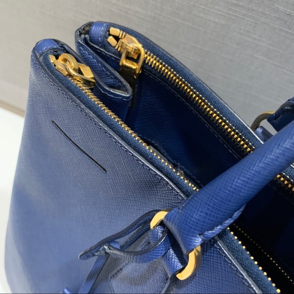 Prada Blue Saffiano Lux Tote Bag- Listing 1 - Picture 6 of 16